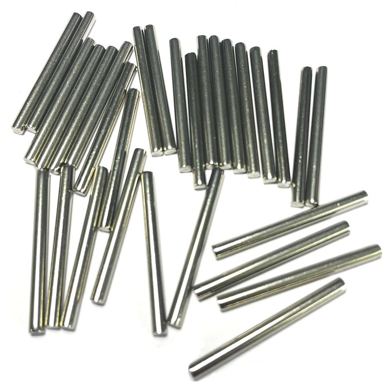ZDingTech 30pcs 3mm x 35mm Dowel Pins Metal Dowel pins M3 3mm Shelf Pegs,Support Shelves,3mm x 35mm Metal Rod.304 Stainless Steel Wood Bunk Bed pegs - Image 3
